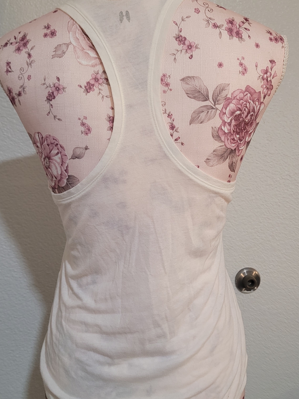 White Graphic Tank Top "I WANT IT ALL"- Women's Casual Racerback/ Sleep TOP - Picture 2 of 4
